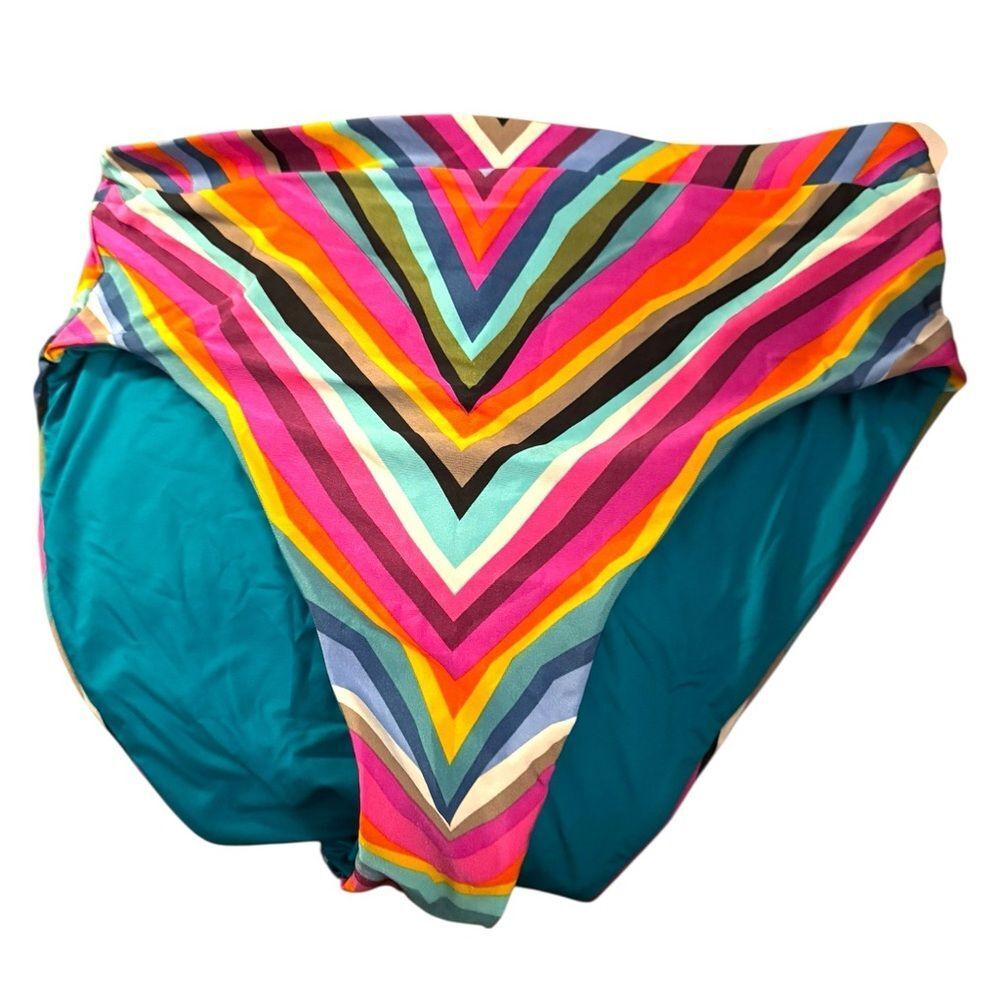 Trina Turk Swim & Spa Collection Stripes Louvre Rainbow Bikini - Picture 5 of 5